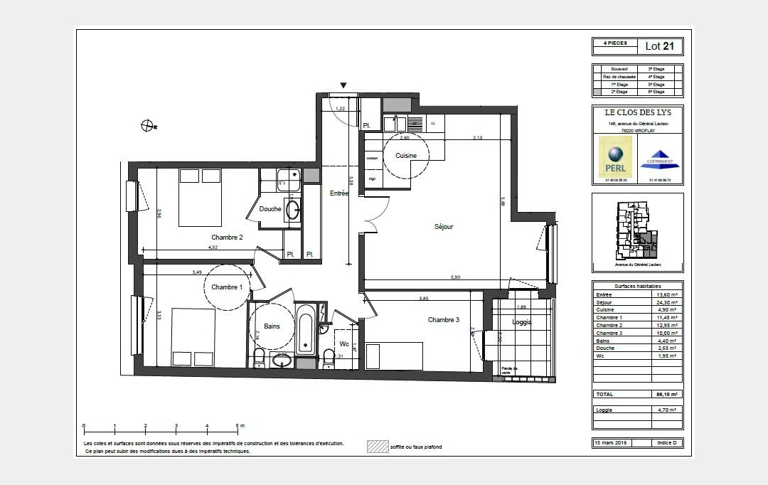 Annonces NANTERRE : Appartement | VIROFLAY (78220) | 90 m2 | 432 000 € 